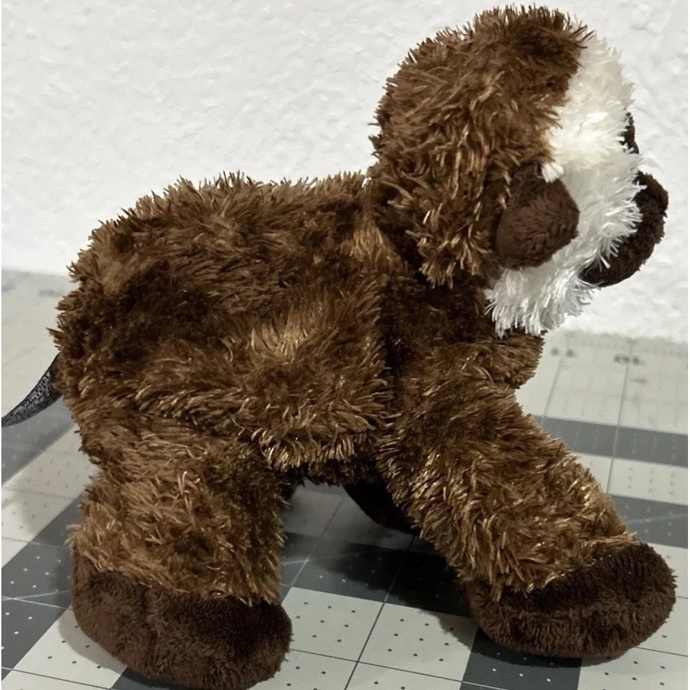 Aurora World Brown Gibbon Monkey Ape Chimp Floppy Stuffed Animal Plush 5 inch